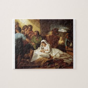 Nativity Christ Baby Jesus Christianity Scripture Jigsaw Puzzle by Honeysuckle_Sweet at Zazzle