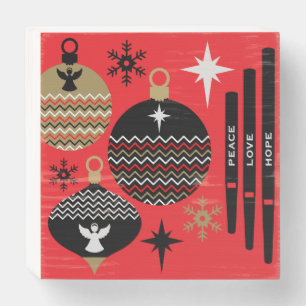 Nativity Christian Christmas Holiday Decor Wooden Box Sign