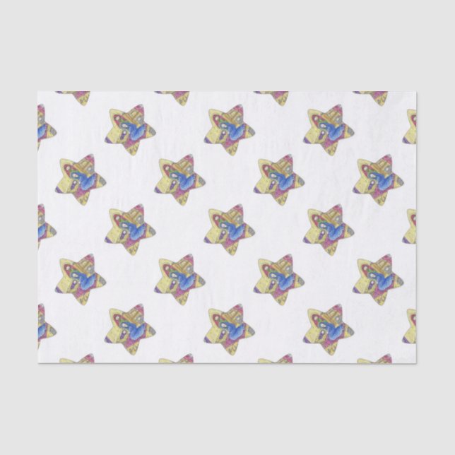 Nativity Christmas: Baby Jesus, Mary  in a manger Tissue Paper (Front)