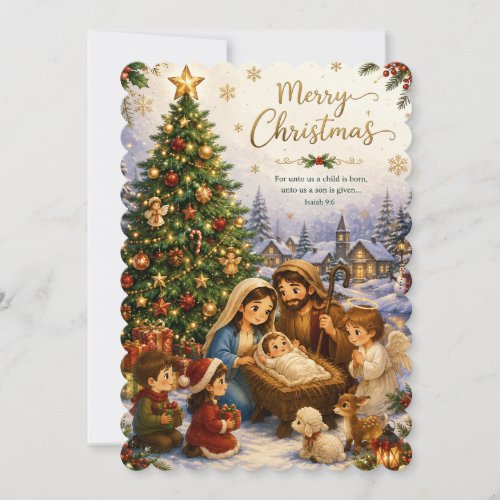 Nativity Christmas Card