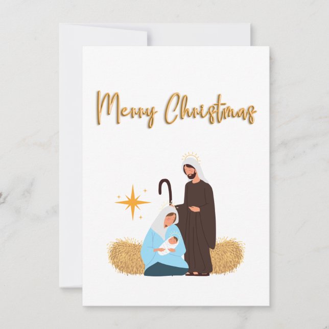Nativity Christmas card (Front)