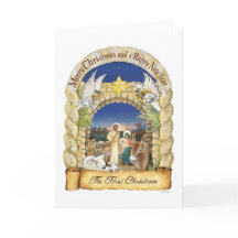 Nativity Christmas Card, Artist Card