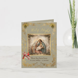 Nativity Christmas Card Folded Holiday Card