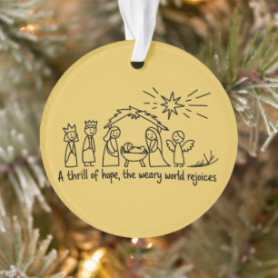 Nativity Christmas Christian Family Matching Ornament