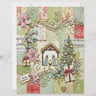 Nativity Christmas craft paper
