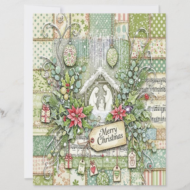 Nativity Christmas craft paper (Front)