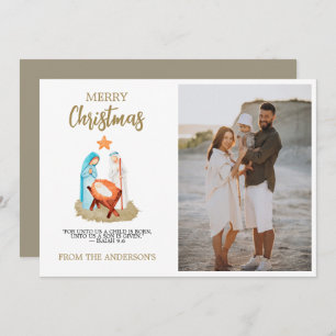 Nativity Christmas Greeting Card Family Religious