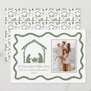 Nativity Christmas Greeting, Holiday Family Photo