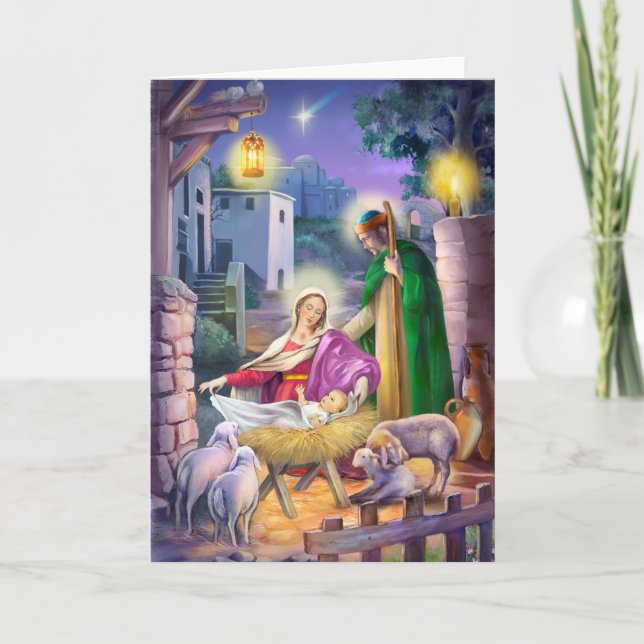 Nativity Christmas Holiday Card (Front)