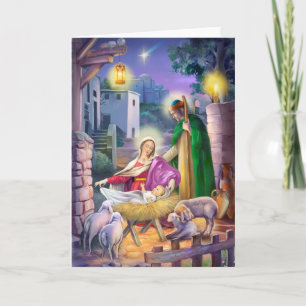 Nativity Christmas Holiday Card