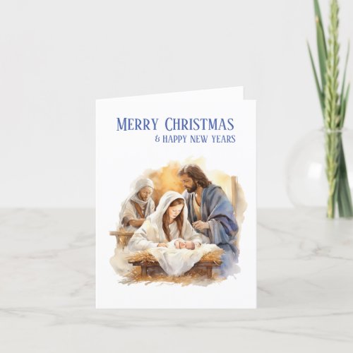 Nativity Christmas   Holiday Card
