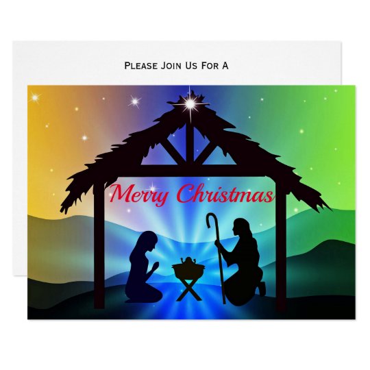 Nativity Christmas Invitation | Zazzle.com