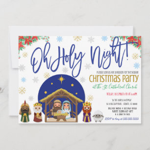 Nativity Christmas Invitation