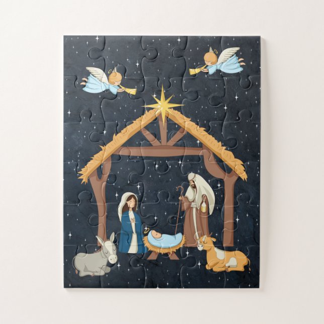 Nativity Christmas Jigsaw Puzzle (Vertical)