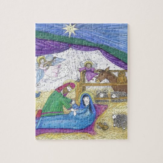 Nativity Christmas Jigsaw Puzzle | Zazzle.com