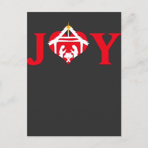 Nativity Christmas Joy Jesus Christian Religious Postcard