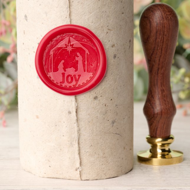 Nativity Christmas Joy Religious Wax Seal Stamp (Insitu (Parchment))