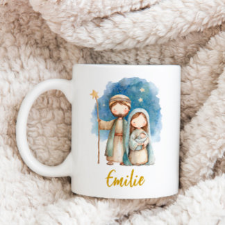 Nativity Christmas Mug Holy Family Religious Gift