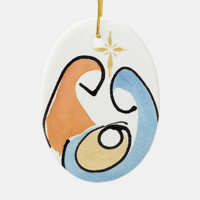 Nativity Christmas Ornament (Front)