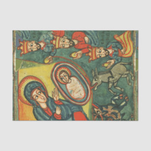 NATIVITY CHRISTMAS PARCHMENT ,ADORATION OF MAGI TISSUE PAPER