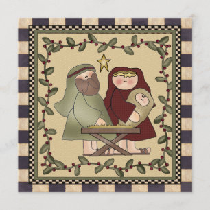Nativity Christmas Party Invitation