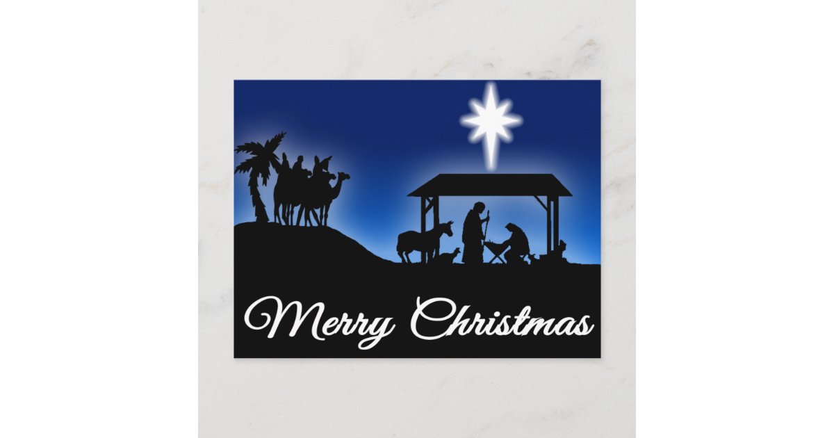 Nativity Christmas Postcard | Zazzle
