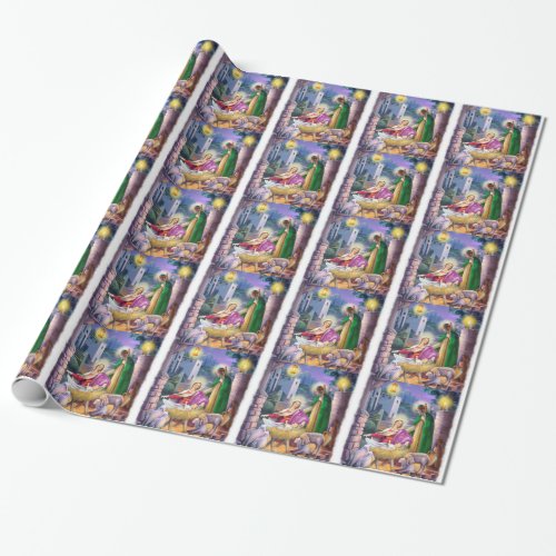 Nativity Christmas Wrapping Paper