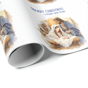 Nativity Christmas   Wrapping Paper