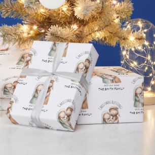 Nativity Christmas Wrapping Paper - Christian Gift