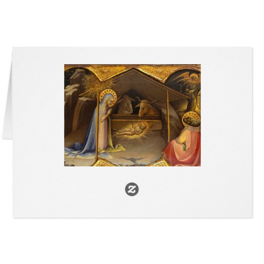 Nativity Crib Blessed Virgin Mary Infant Jesus (Back Horizontal)