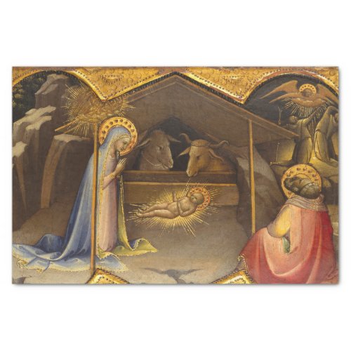 Nativity Crib Blessed Virgin Mary Infant Jesus Tissue Paper