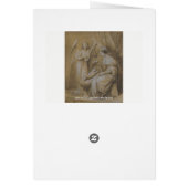 Nativity Drawing Virgin Mary Baby Jesus Angel Crib (Back)