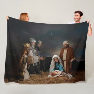 NATIVITY FLEECE BLANKET
