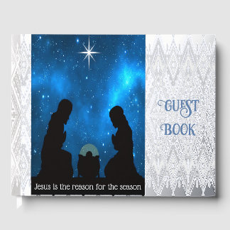 Nativity Foil Guest Book