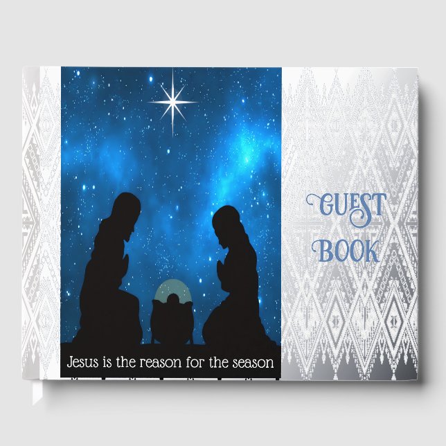 Nativity Foil Guest Book (Front)