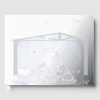 Nativity Foil Guest Book