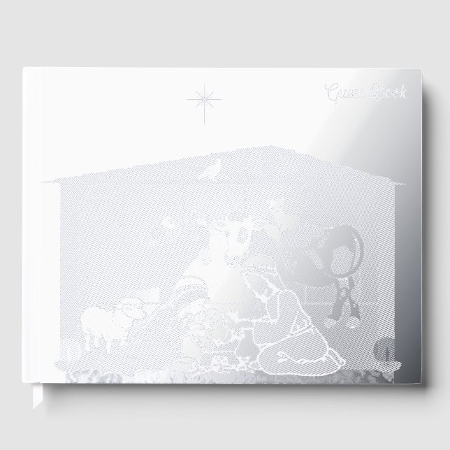 Nativity Foil Guest Book (Front)