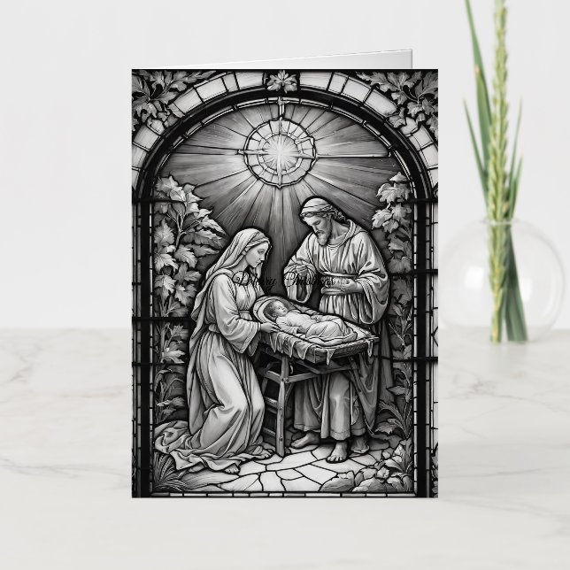 Nativity Foil Holiday Card (Front)