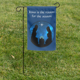 Nativity Garden Flag