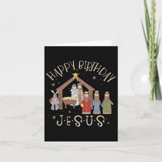 Nativity Happy Birthday Jesus Christmas Nativity C Card