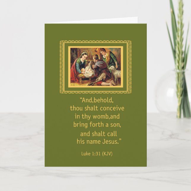 Nativity Holiday Card (Front)