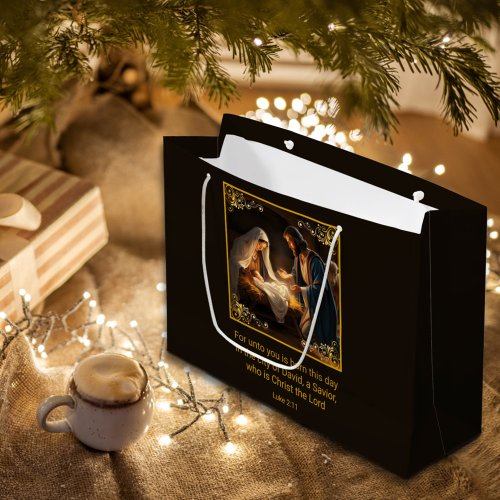 Nativity Holy Family Religious  Large Gift Bag