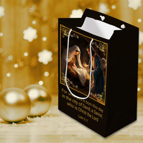Nativity Holy Family Religious  Medium Gift Bag