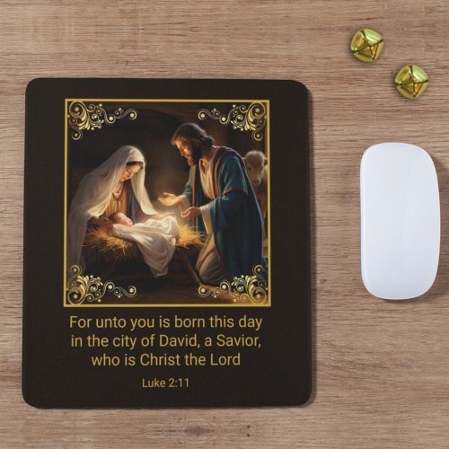 Nativity Holy Family Religious  Mouse Pad