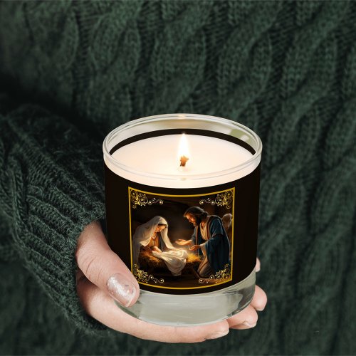 Nativity Holy Family Religious  Scented Candle