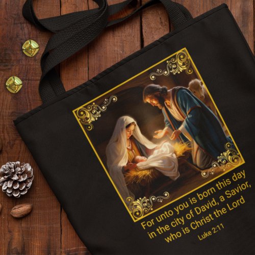 Nativity Holy Family Religious  Tote Bag