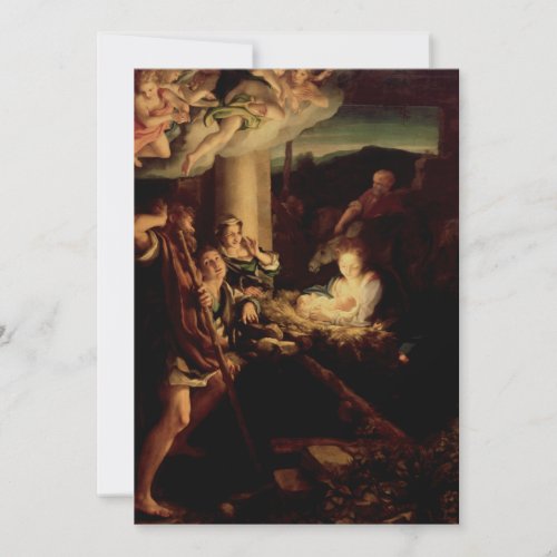 Nativity _ Holy Night _ Correggio _ Renaissance Holiday Card