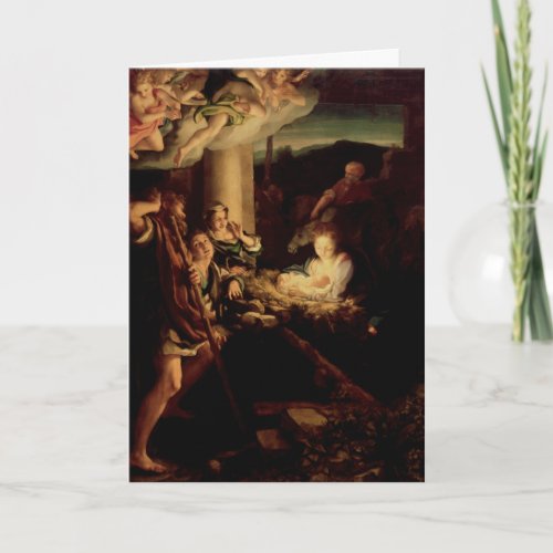 Nativity _ Holy Night _ Correggio _ Renaissance Holiday Card