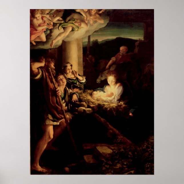 Nativity - Holy Night - Correggio - Renaissance Poster (Front)