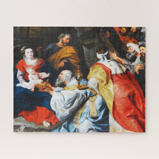 Nativity in art jigsaw puzzle (Horizontal)